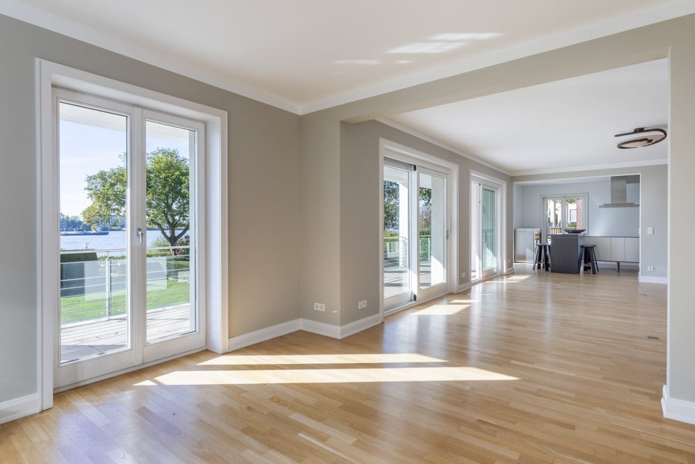 360 Grad Aufnahme einer renovierten Penthouse Wohnung