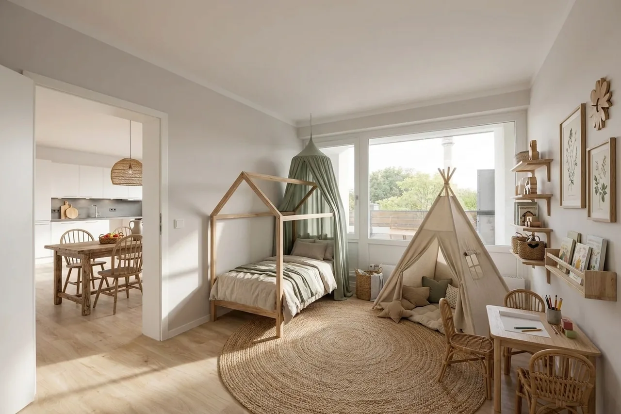 Digital Home Staging: Kinderzimmer im Landhausstil